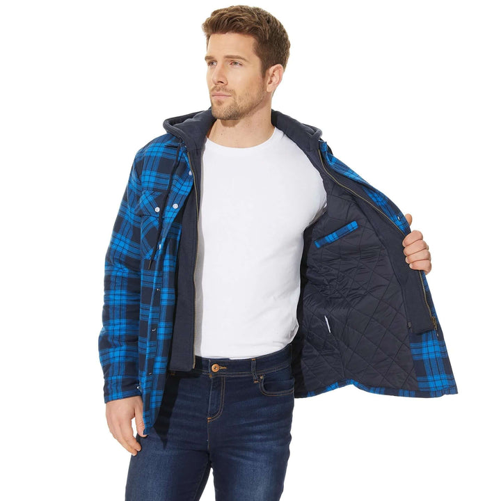 Drune | Herren Karierte Langarm Freizeitjacke