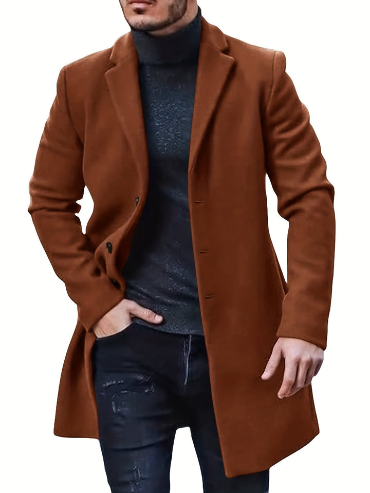 Drune | Mittellanger Knopf-Runter Trenchcoat Für Herren - Perfekt für Drune | Days