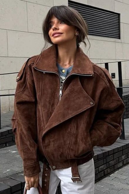 Drune | Fit Braune Freizeitjacke