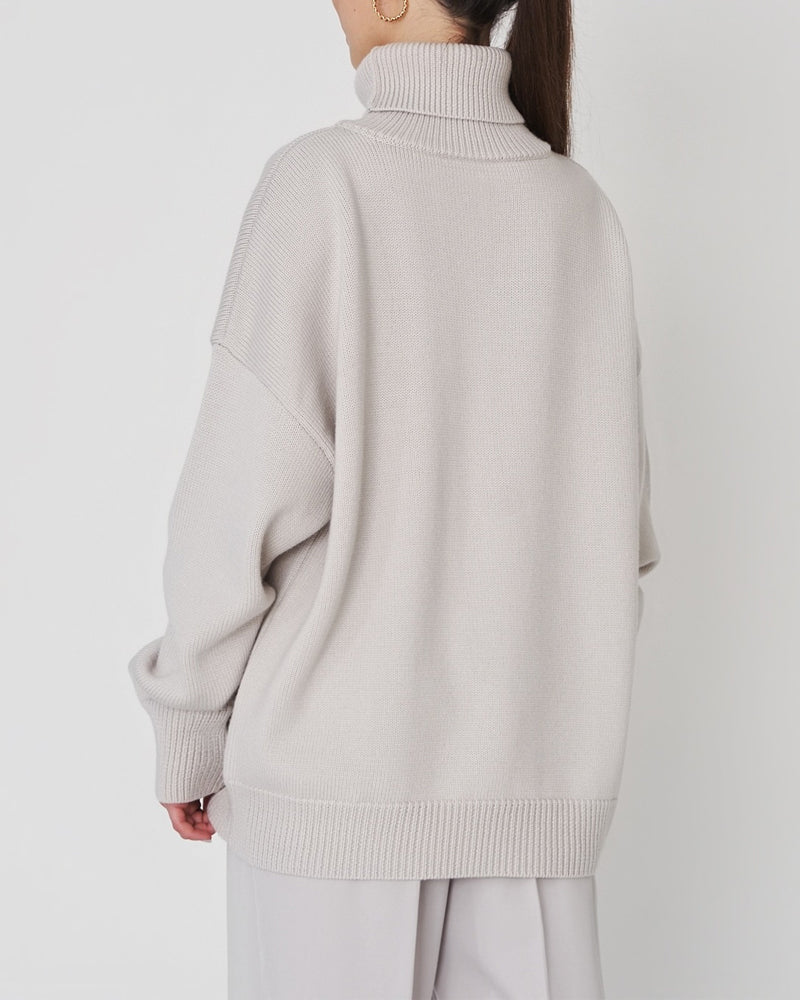 Drune | Eleganter Oversized Damen Rollkragenpullover Aus Baumwolle
