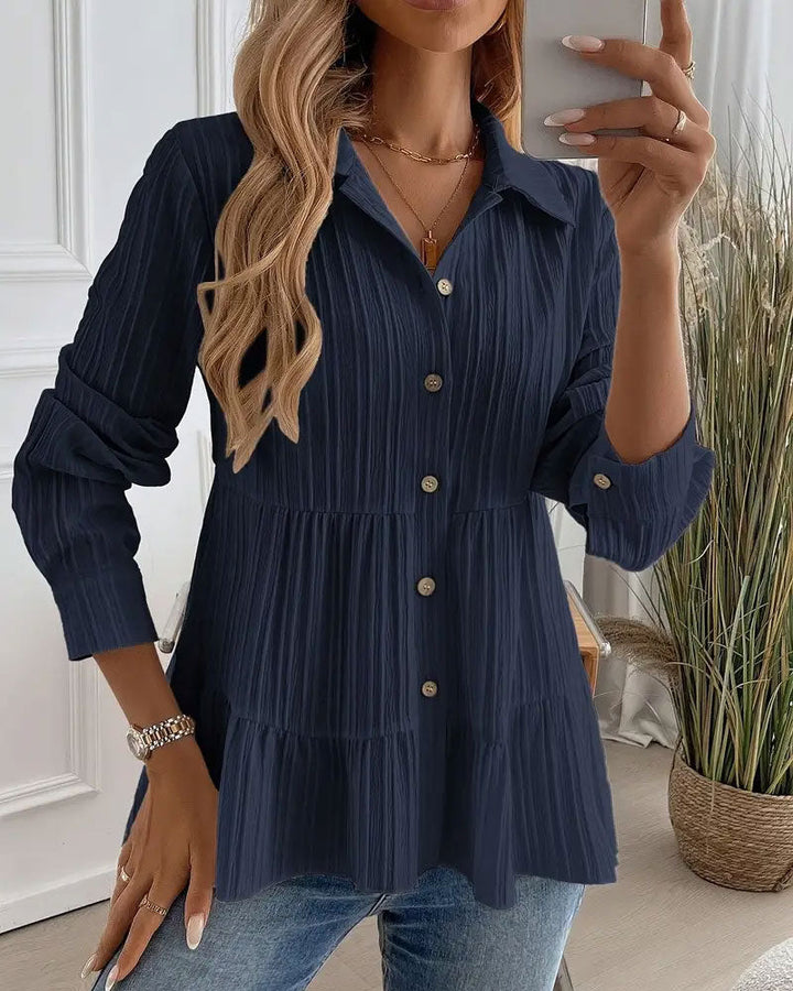 Drune | Bluse mit Reverskragen und Tailliertem Schnitt