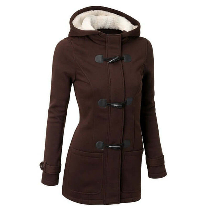 Drune | Damen Gemütliche Fleece Kapuzenjacke