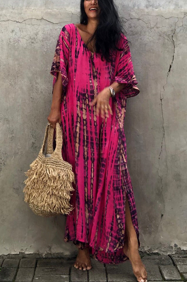 Drune Freely – Lockeres Überwurfkleid im Batik-Boho-Stil