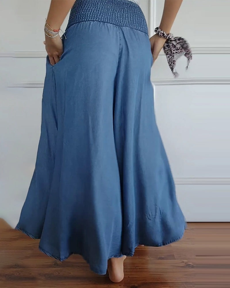 Drune | Hoch-Taillierte Hose für Frauen Baggy