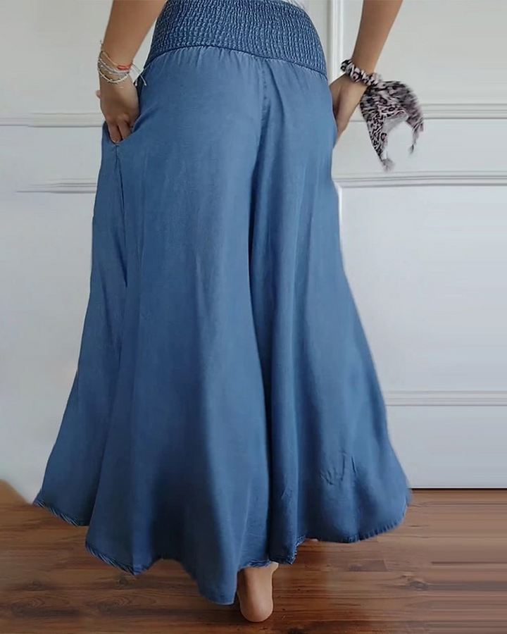 Drune | Hoch-Taillierte Hose für Frauen Baggy