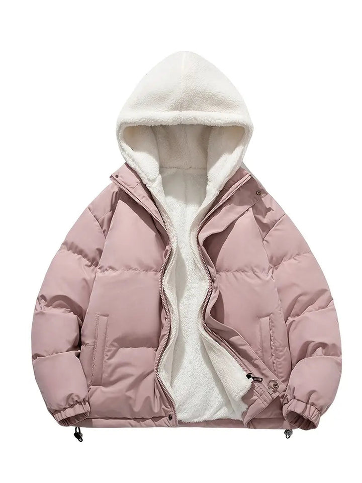 Drune | Langärmelige Vlies Kapuze Jacke mit Taschen