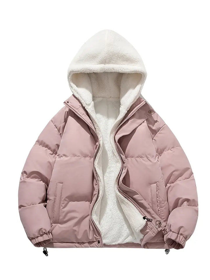 Drune | Gemütliche Fleece-Winterjacke mit Kapuze