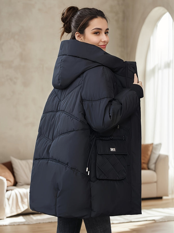 Drune | mittellange Puffer Winterjacke für Damen - Perfekt für Outdoor-Aktivitäten
