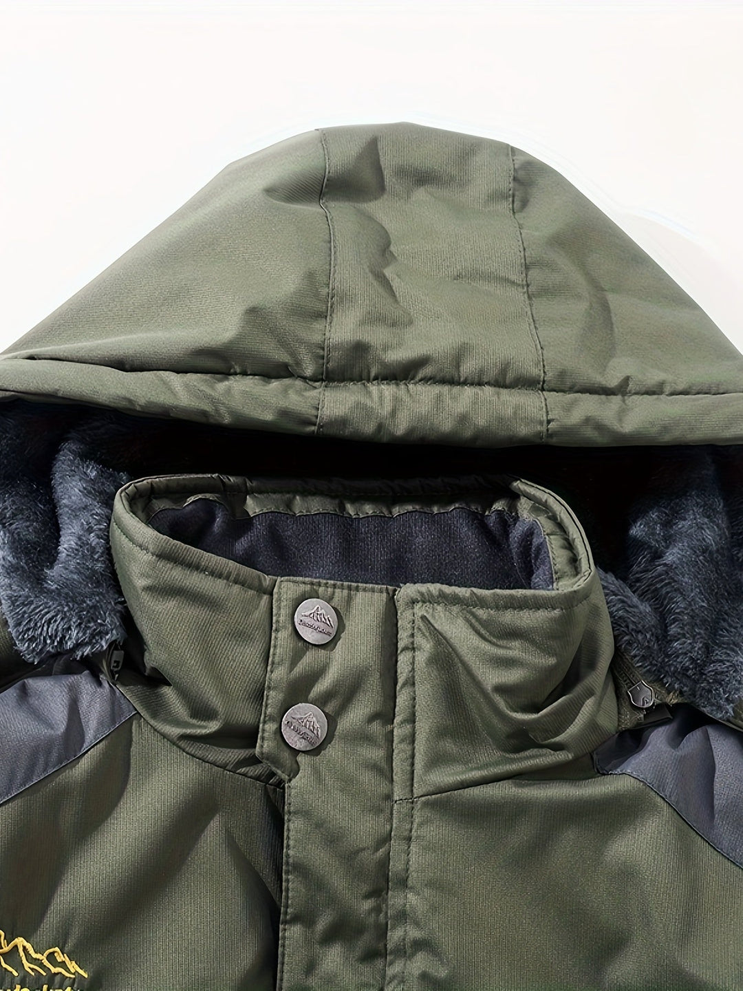Drune | Knopfverschluss Fleece Klappen Tasche Winter Jacke Für Herren - Perfekt für Outdoor-Aktivitäten