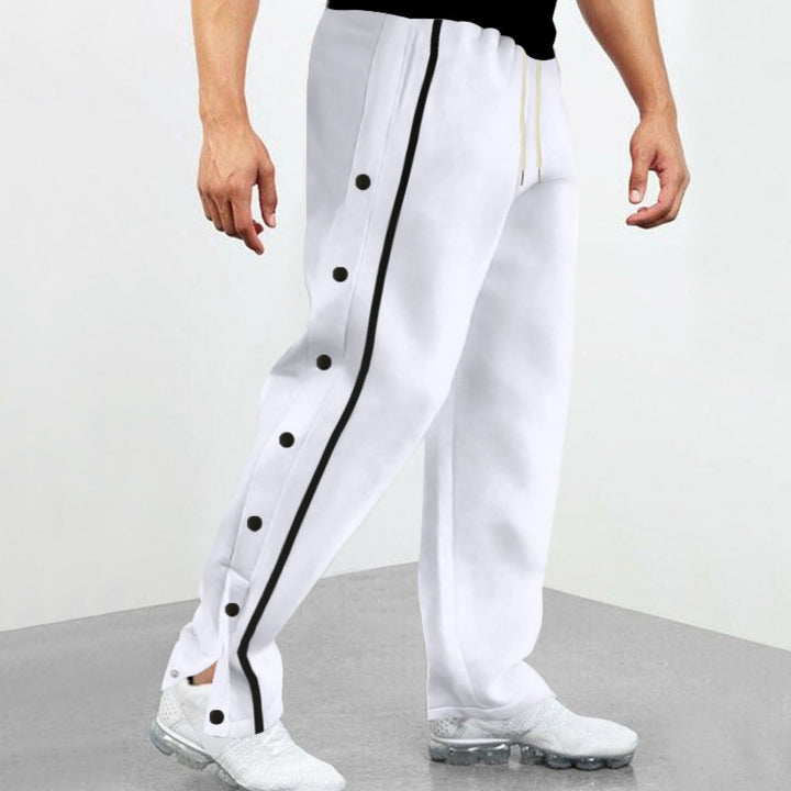 Drune | Gerade Sporthose mit Knöpfen
