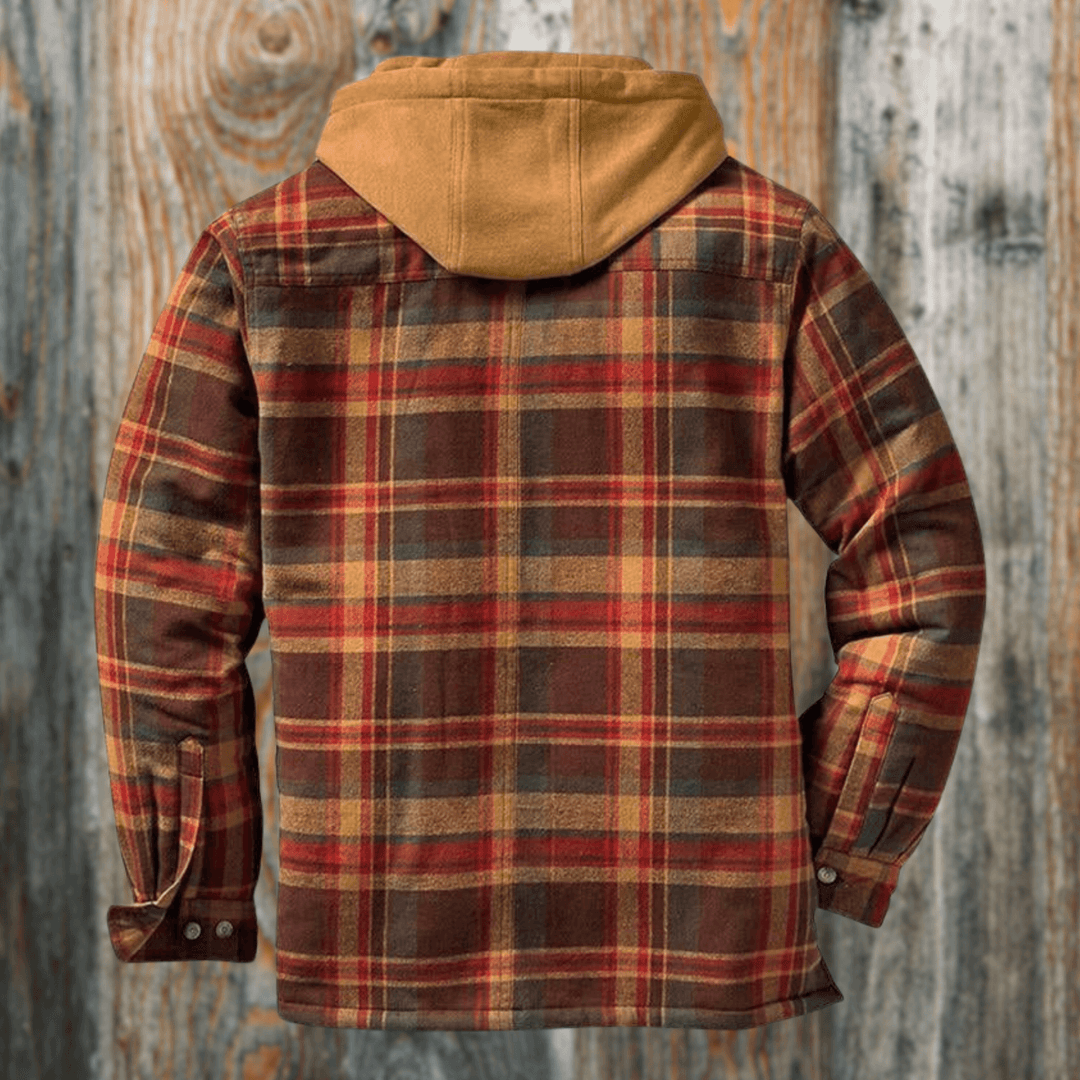 Drune | Herren Freizeit Karo-Jacke - Frühling & Herbst Reguläre Passform