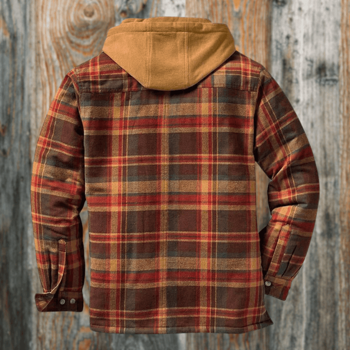 Drune | Herren Freizeit Karo-Jacke - Frühling & Herbst Reguläre Passform
