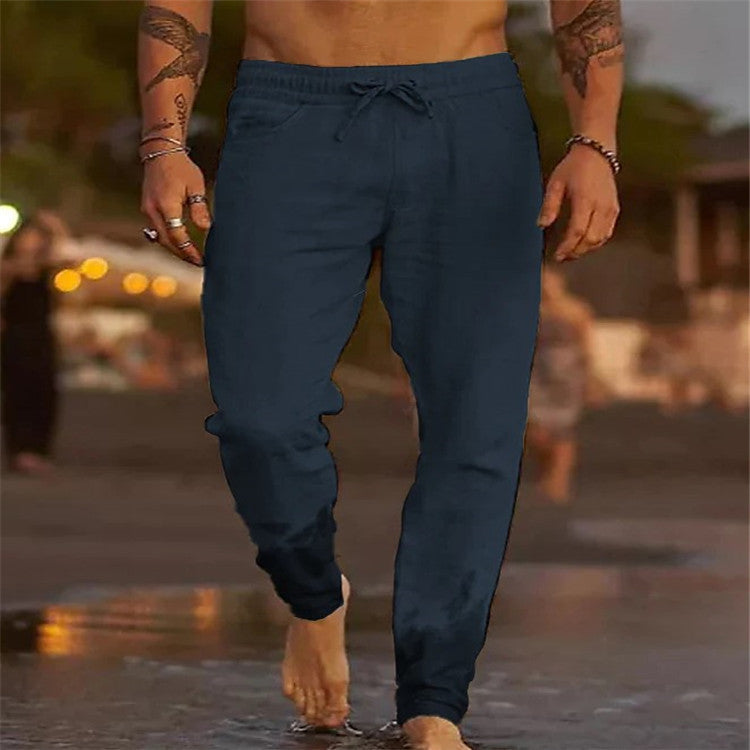 Drune | Lässige Leinenhose Für Herren