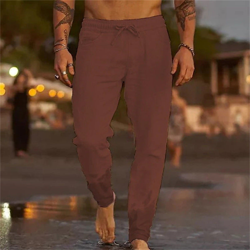 Drune | Lässige Leinenhose Für Herren