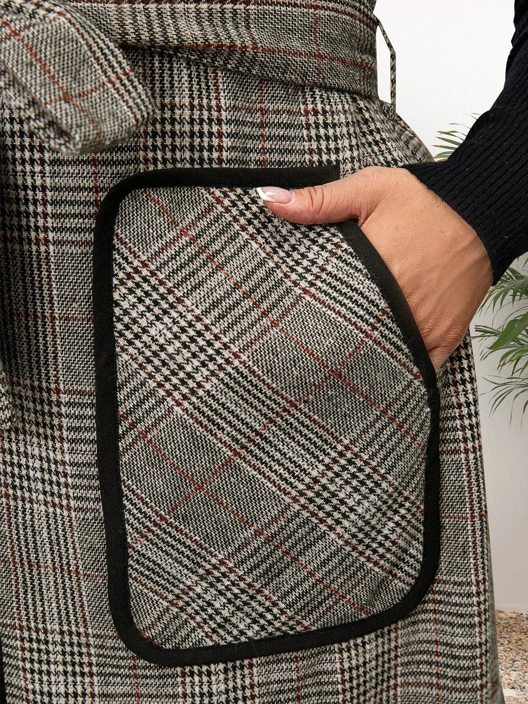 Drune | Elegante Ärmellose Weste Im Karodesign
