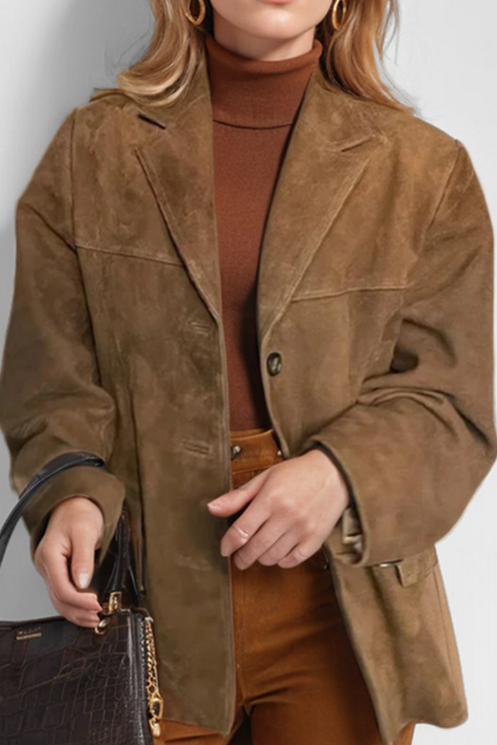 Drune | Vintage Café Jacke mit Revers, Klapptaschen und Knöpfen