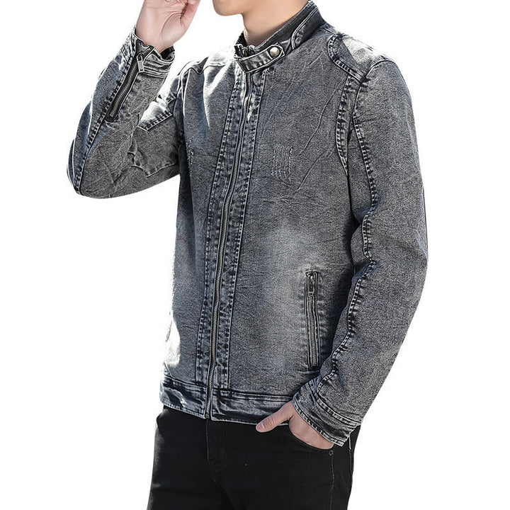 Drune | Lässige Baumwoll Jeansjacke Für Herren