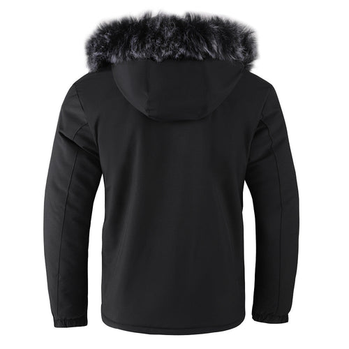 Drune | Herrenjacke mit abnehmbarer, pelzgefütterter Kapuze