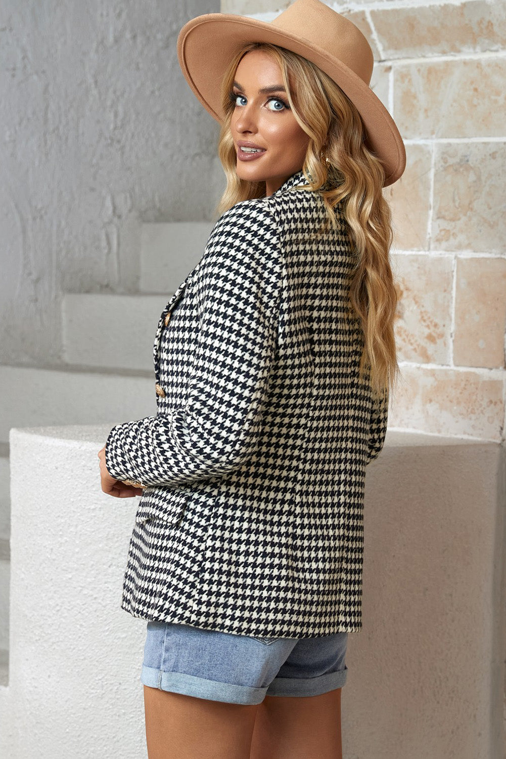Drune | Hahnentritt Doppelreiher Blazer