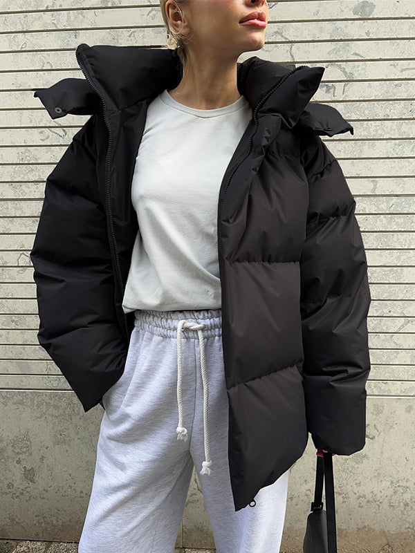 Drune | Multicolor Kapuzenpufferjacke