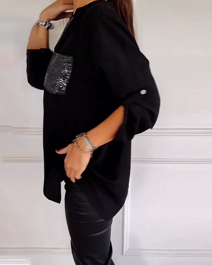 Drune | Stilvolle Bluse mit Glimmer Nicht Spezifiziert Elegant und Strahlend