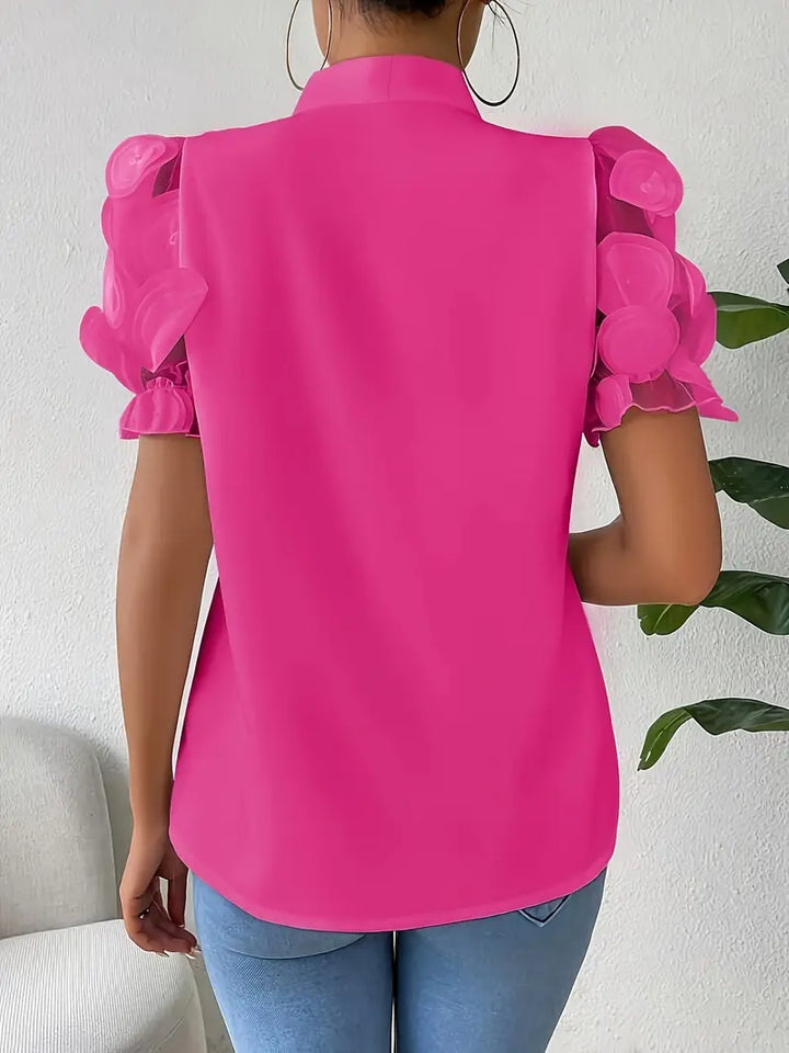 Drune | Bluse mit Transparenten Puffärmeln