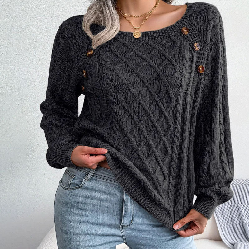 Drune | Zopfmuster Pullover mit Strukturmuster