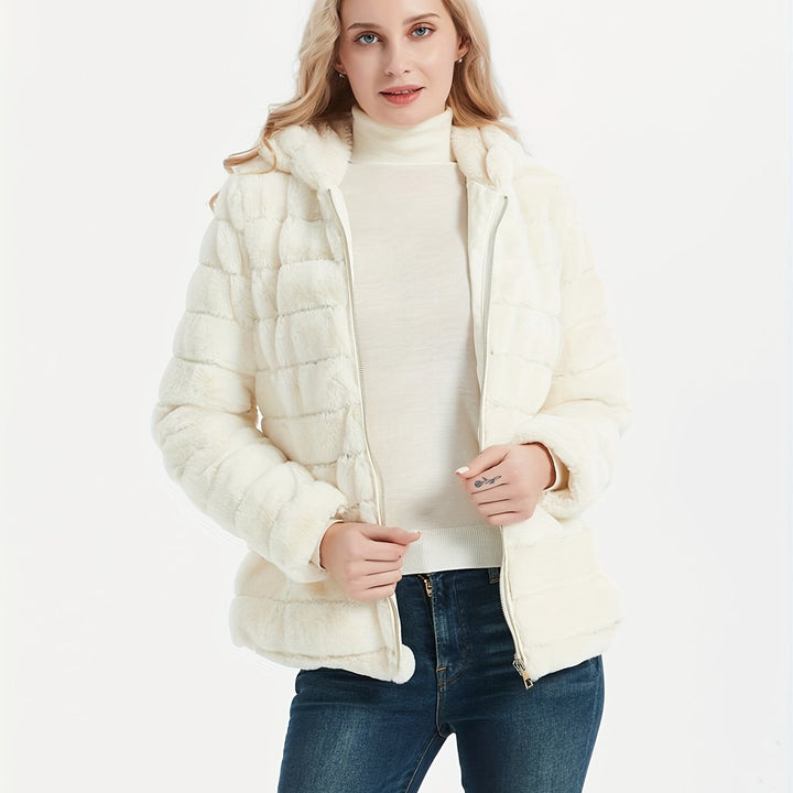 Drune | Eleganter Teddy-Mantel In Einfarbig