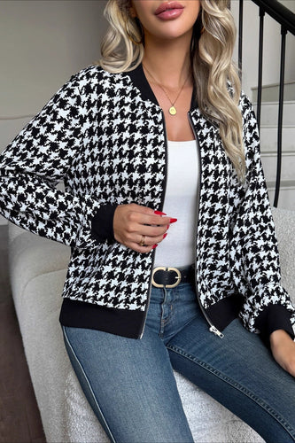 Drune | Ärmel Hahnentritt Fitted Jacke