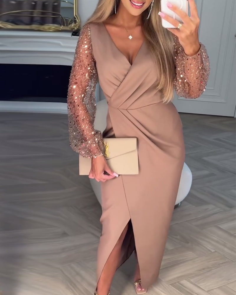 Drune | Elegantes Schlitzkleid