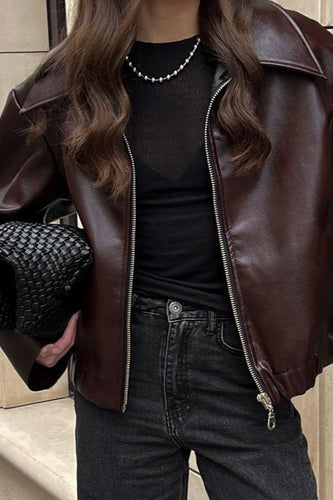Drune | PU-Leder Bikerjacke