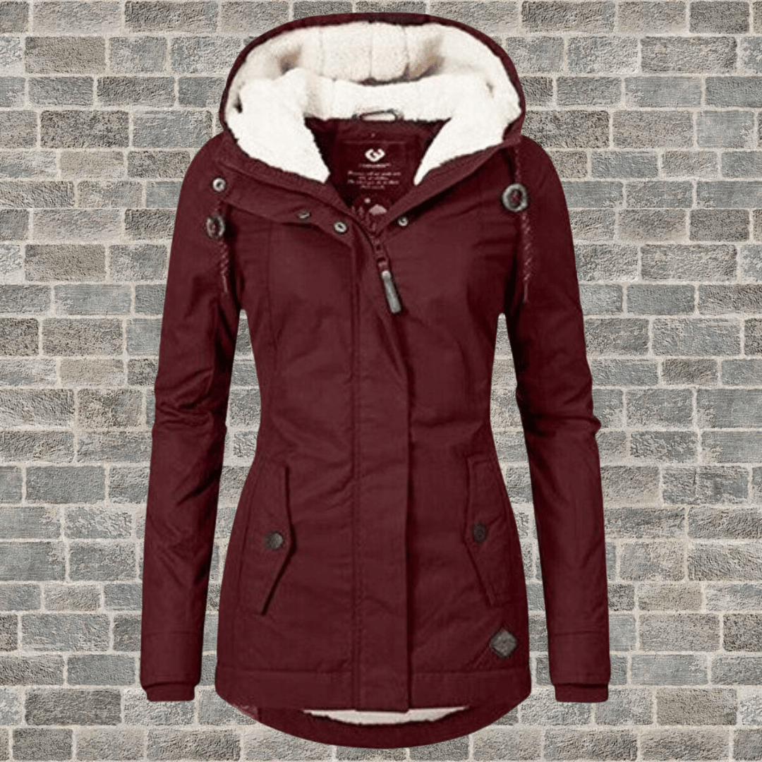 Drune | Damen Lange Winterjacke mit luxuriösem Pelzfutter