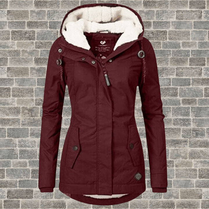 Drune | Damen Lange Winterjacke mit luxuriösem Pelzfutter