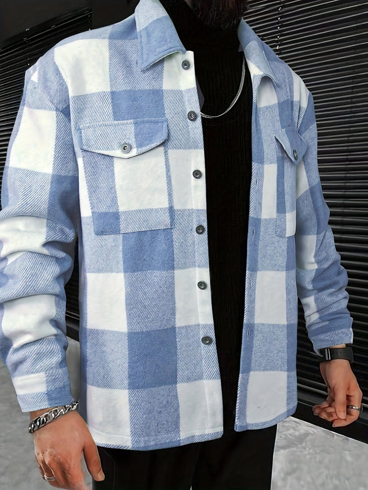 Drune | Karierter Hemdjacke Baumwolle Lässig und Trendy
