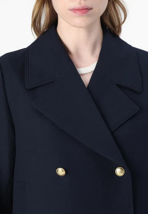 Drune | Klassischer Damen Peacoat mit Langen Ärmeln