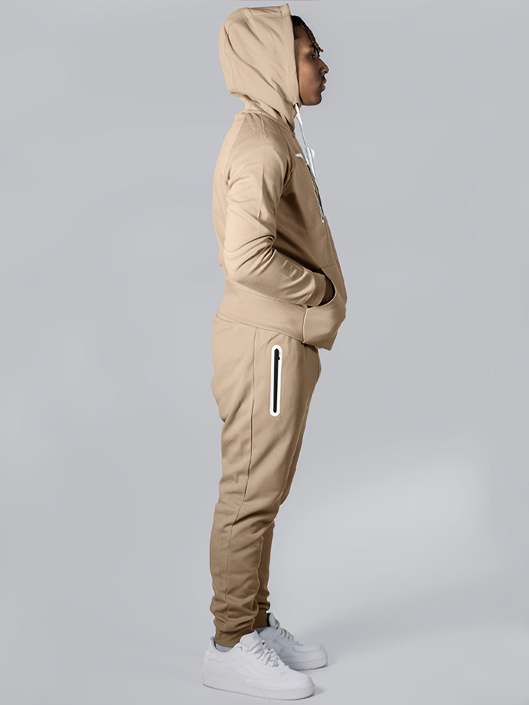 Drune | Kapuzenpullover Lässig Polyester, Langarm, Hohe Dehnbarkeit