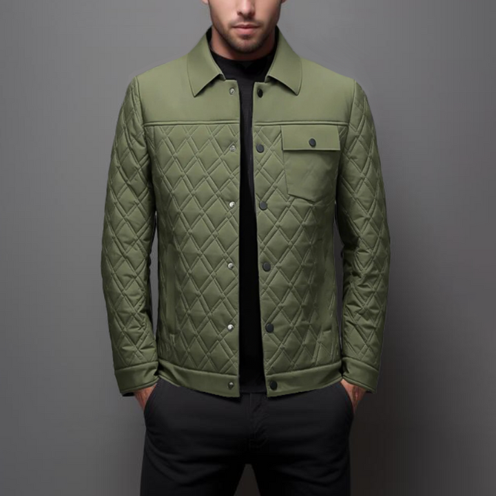 Drune | Steppjacke Leichte Polsterung Diamantmuster Bequem Und Stilvoll