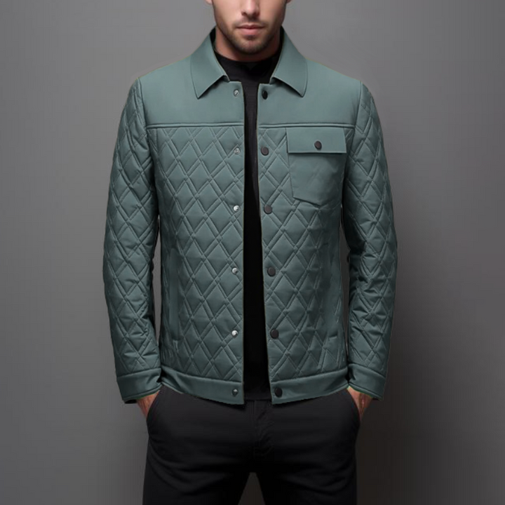 Drune | Steppjacke Leichte Polsterung Diamantmuster Bequem Und Stilvoll