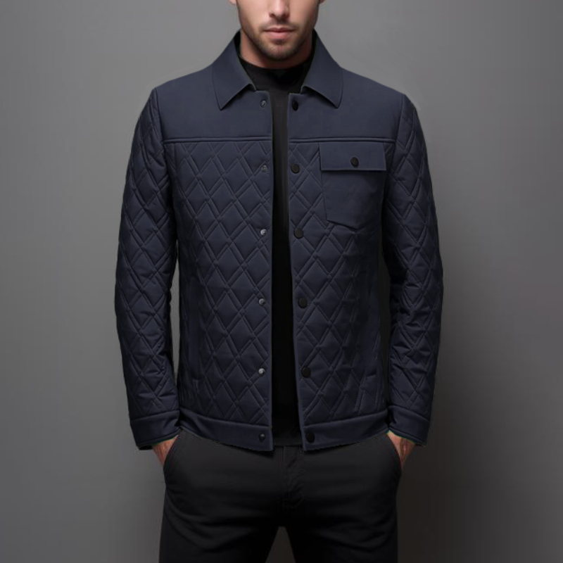 Drune | Steppjacke Leichte Polsterung Diamantmuster Bequem Und Stilvoll