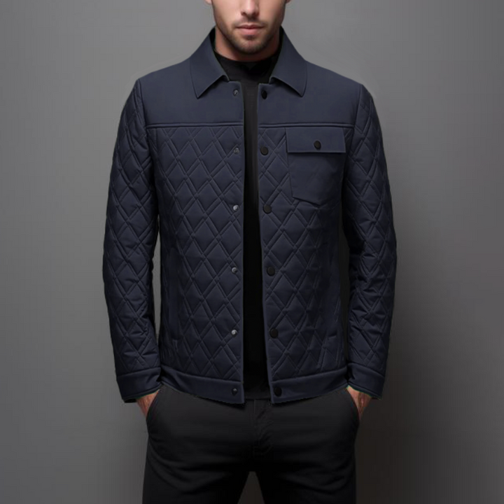 Drune | Steppjacke Leichte Polsterung Diamantmuster Bequem Und Stilvoll