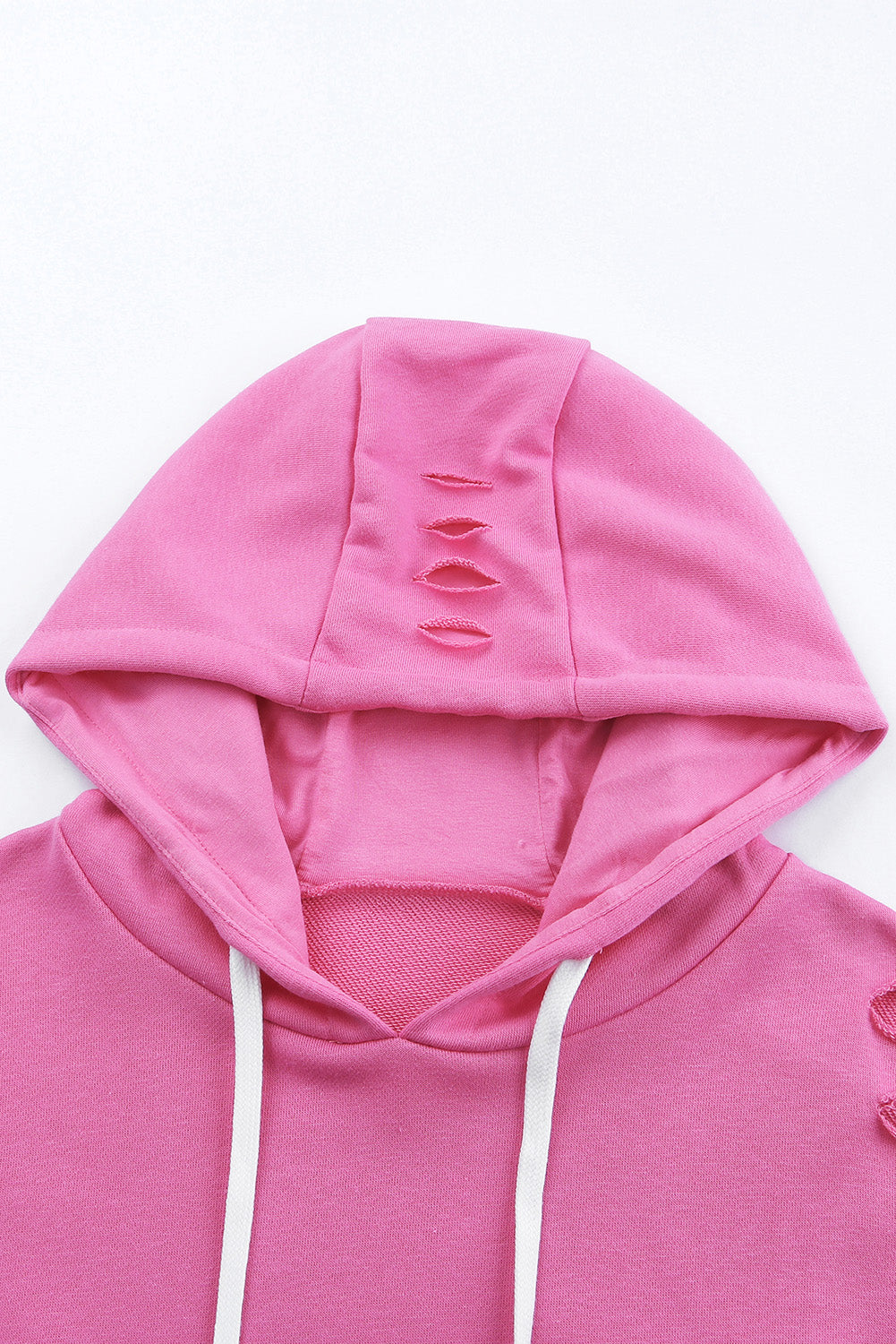 Drune | Zerrissene Kapuzenpullover mit Langen Ärmeln und Kordelzug