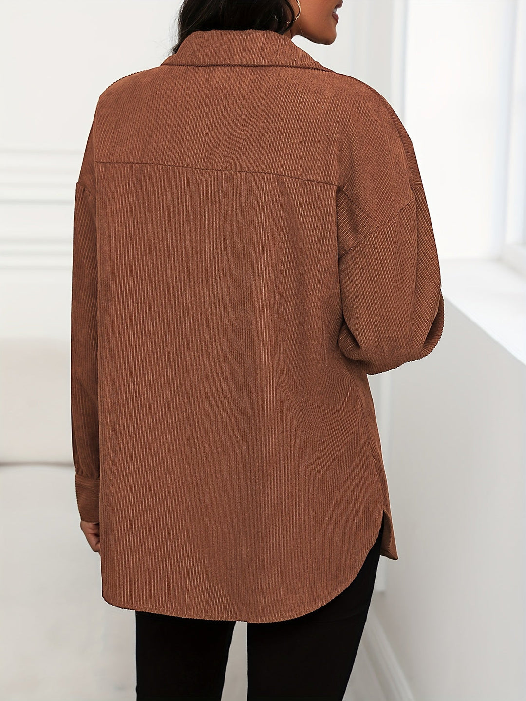 Drune | Weiche Cordjacke Polyester/baumwolle Stilvoller Komfort