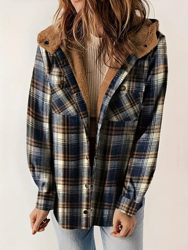 Drune | Karierte Jacke mit Reißverschluss