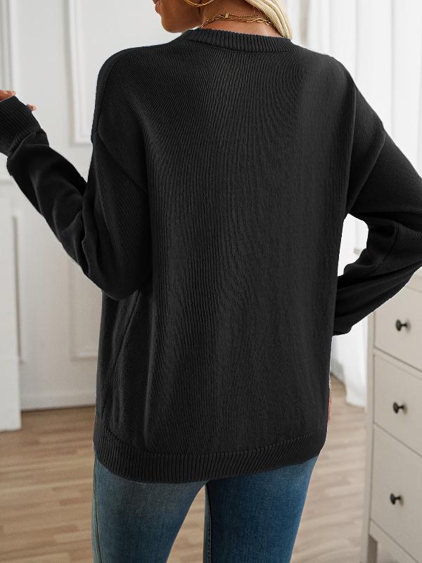 Drune | Strickpullover mit Nähdetail Lockere Passform Weich und Modern