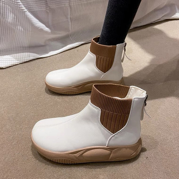 Drune | Klassische Stiefelette mit niedrigem Absatz