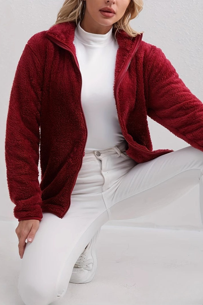 Drune | Fuzzy Reißverschlussjacke