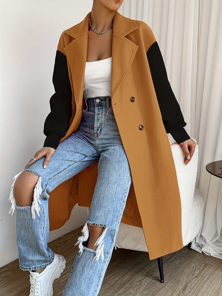 Drune | Trenchcoat mit Gürtel-Detail und mittellangem winddichtem Design für Damen - Ideal für Herbst