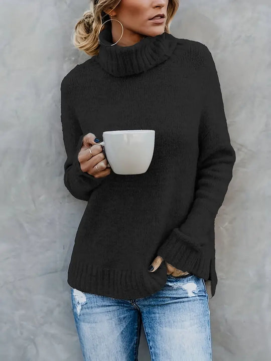 Drune | Bequem Langärmelig Rollkragenpullover Pullover