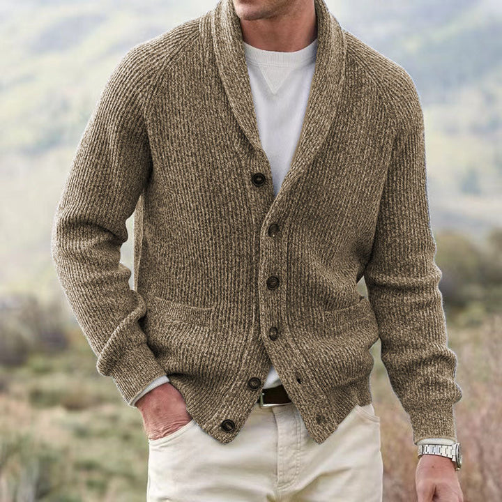 Drune | Klassische Wollstrickjacke für Männer