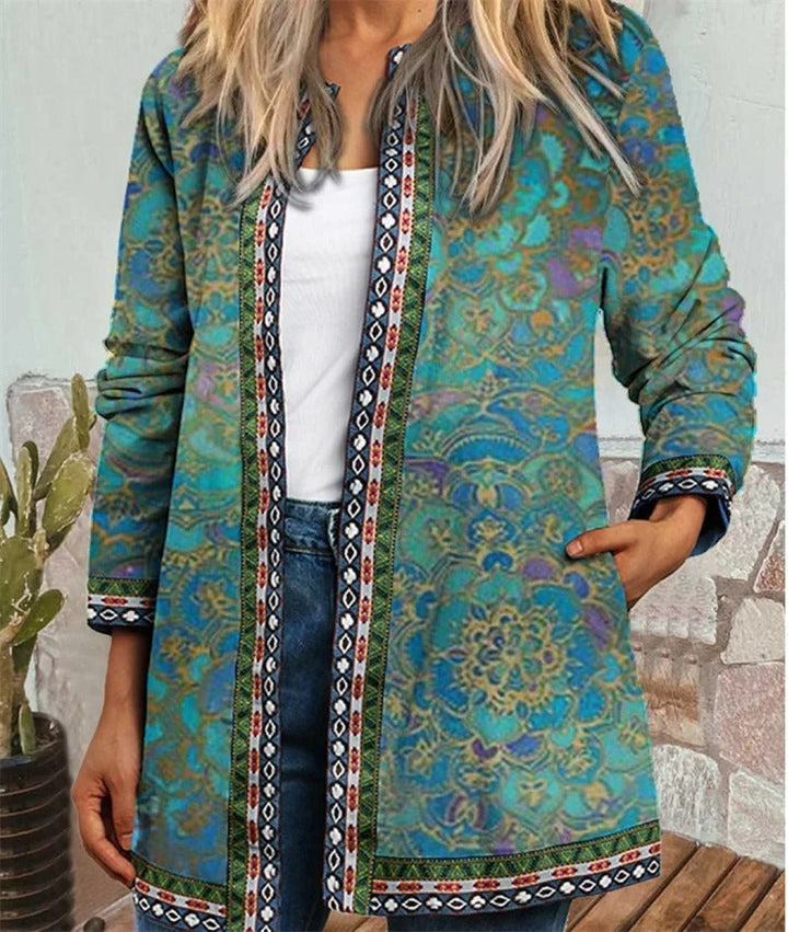 Drune | Boho jacket with colorful pattern